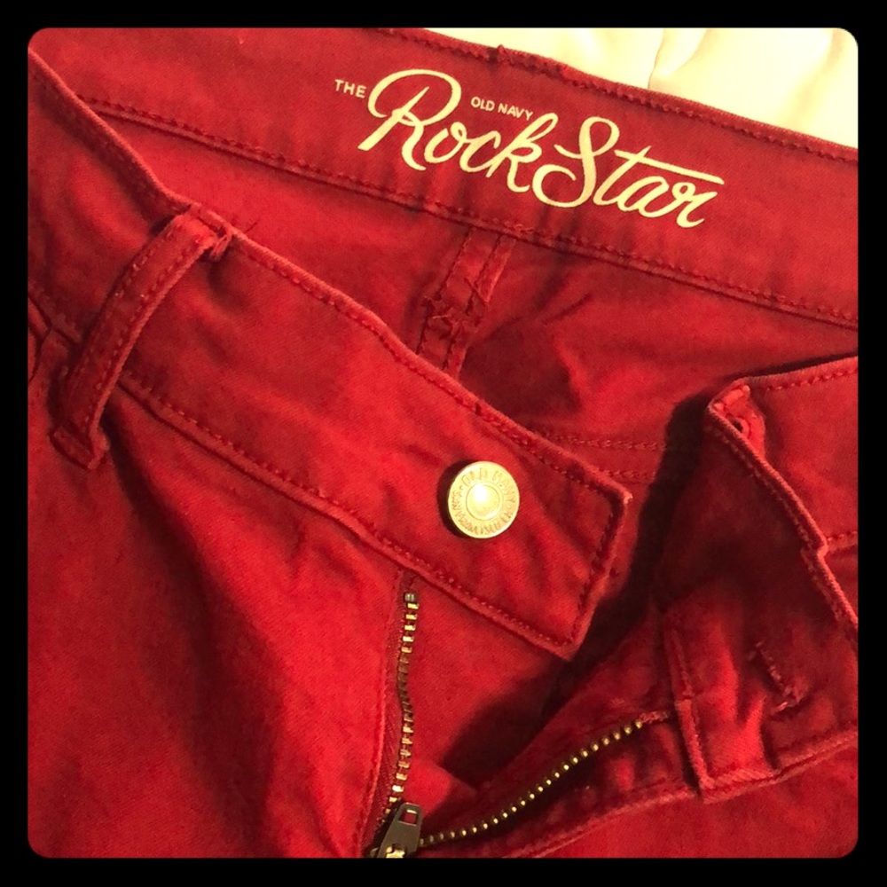Red jeans